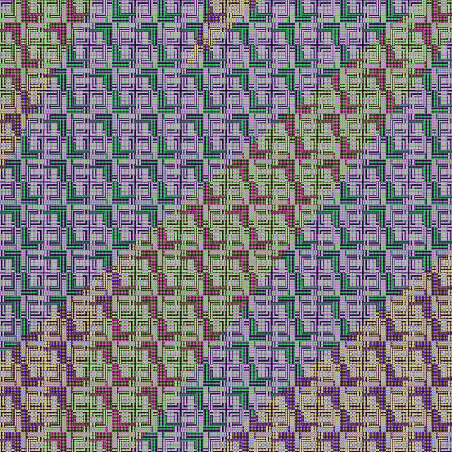 CHURCH purple. Coussin Acquarius 56cm